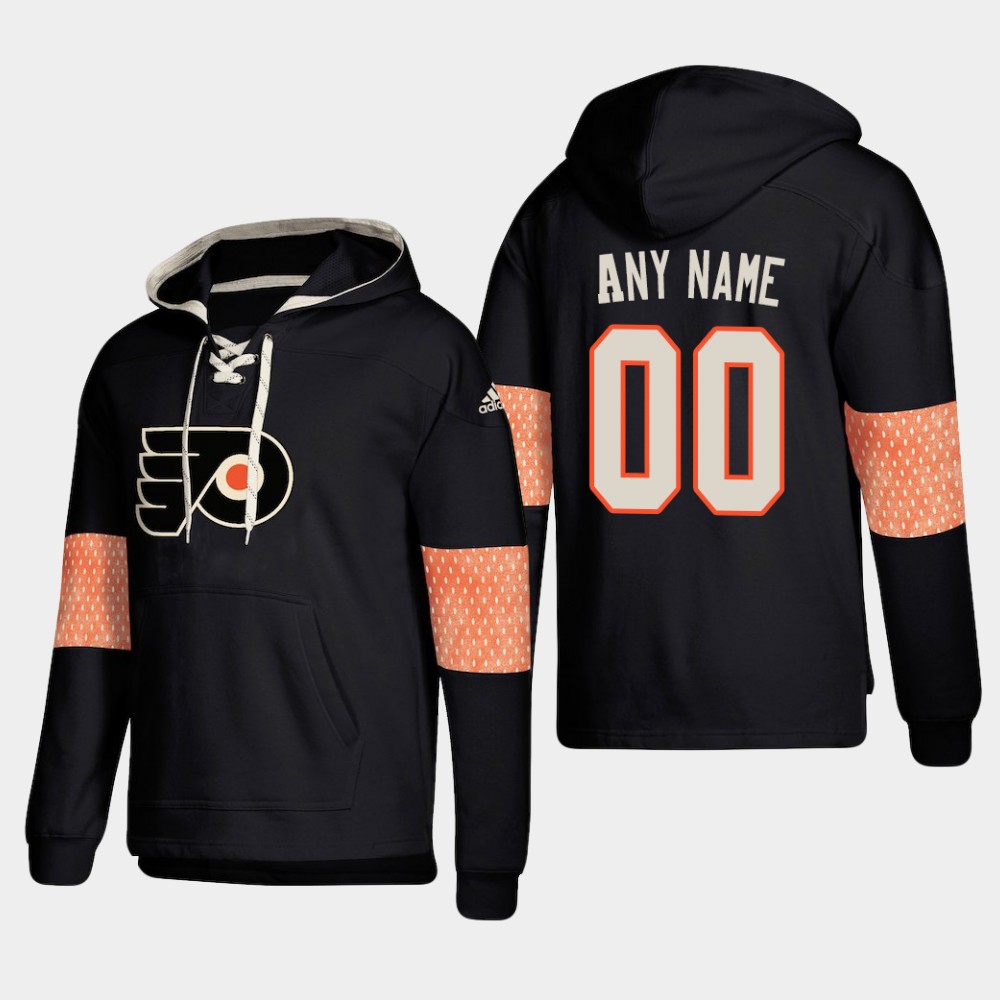 Men NHL Philadelphia Flyers Custom Pullover Hoodie Black jerseys